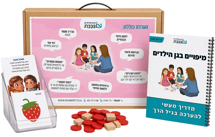 ערכת "עוגננת" - קופסת מיפוי, כרטיסיות, אסימונים וחוברת מדריך מעשי להערכה בגיל הרך